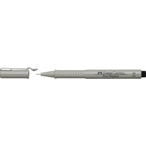 Faber-Castell ECCO PIGMENT - Penna punta in fibra - nero - inchiostro pigmentato - 0.2 mm