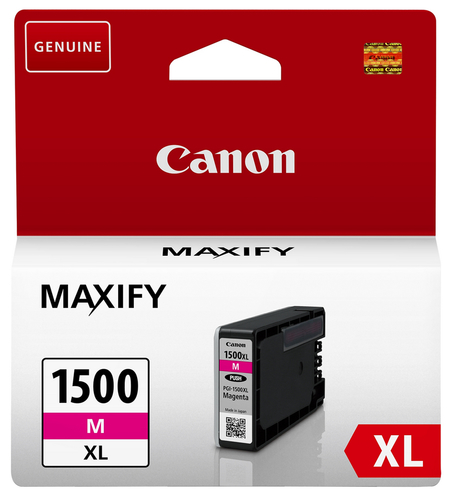 Canon PGI-1500XL M - 12 ml - Alta resa - magenta - originale - serbatoio inchiostro - per MAXIFY MB2050, MB2150, MB2155, MB2350, MB2750, MB2755