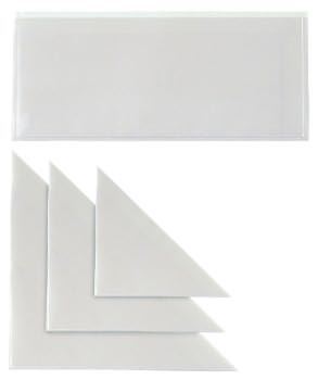 SEI Tasca TR 22 - Tasca autoadesiva - per 220 x 100 mm - vetro trasparente (pacchetto di 100)