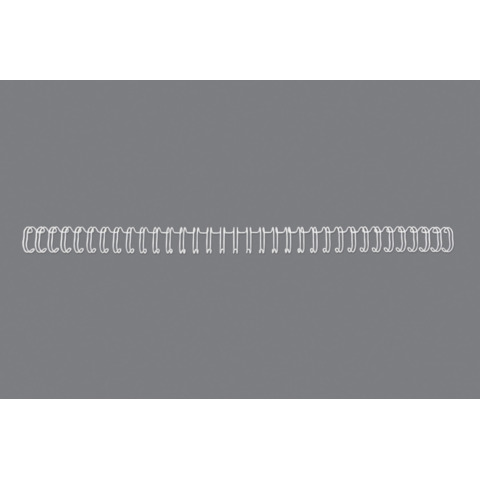 GBC WireBind - 14 mm - 34 anelli - A4 (210 x 297 mm) - 125 fogli - bianco - 100 pezzi spirale di rilegatura - per Rexel WB606