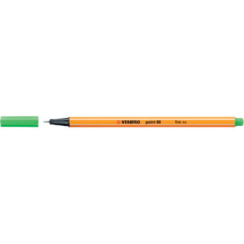 STABILO point 88 - Penna a punta sottile - verde chiaro - 0.4 mm - fine