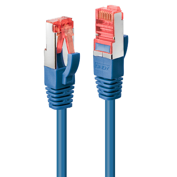 Lindy - Cavo patch - RJ-45 (M) a RJ-45 (M) - 5 m - SFTP, PiMF - CAT 6e - stampato, antiaggrovigliamento - blu