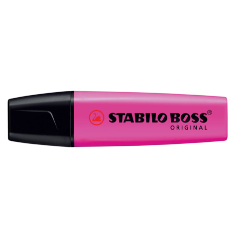 STABILO BOSS ORIGINAL - Evidenziatore - lilla fluorescente - inchiostro base acqua - 2-5 mm