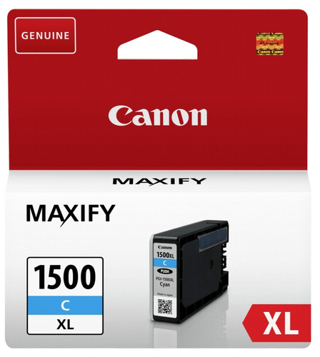 Canon PGI-1500XL C - 12 ml - Alta resa - ciano - originale - serbatoio inchiostro - per MAXIFY MB2050, MB2150, MB2155, MB2350, MB2750, MB2755