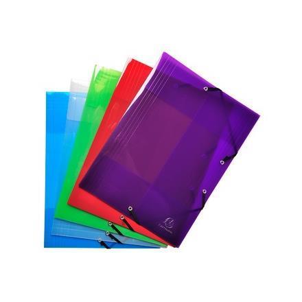 Exacompta Crystal - Cartelletta a 3 lembi - …