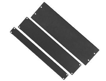 WP RACK - Pannello di riempimento - nero, RAL 9005 - 2U - 19"