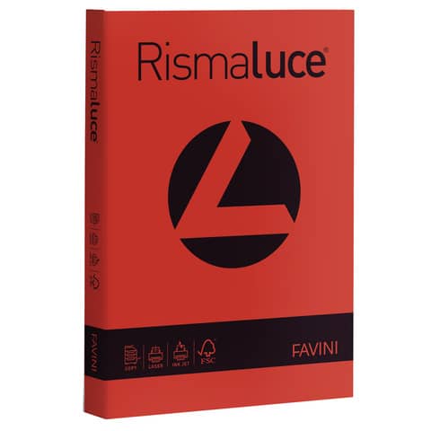 FAVINI HOME-OFFICE PROFESSIONAL RISMALUCE - Scarlatto - A4 (210 x 297 mm) - 140 g/m² - 200 fogli carta comune