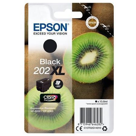 Epson 202XL - 13.8 ml - nero - originale - blister - cartuccia d'inchiostro - per Expression Premium XP-6000, XP-6005, XP-6100, XP-6105