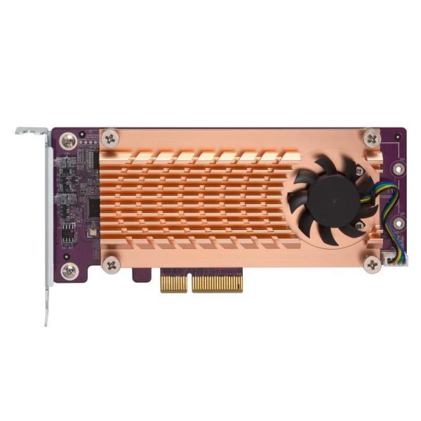 QNAP QM2-2P-244A - Storage controller - PCIe - profilo basso - PCIe 2.0 x4 - per QNAP TS-1232, 1277, 253, 453, 473, 677, 832, 853, 877, 977, TVS-2472, 473, 673, 872, 873