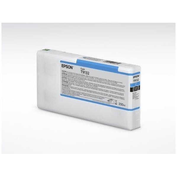 Epson T9132 - 200 ml - ciano - originale - cartuccia d'inchiostro - per SureColor P5000, SC-P5000, SC-P5000 STD Spectro, SC-P5000 Violet, SC-P5000 Violet Spectro