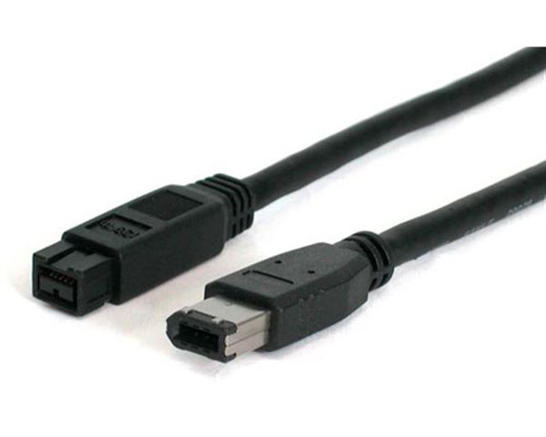 StarTech.com Cavo FireWire IEEE-1394 9-6 da 1.8m M/M - 6 pin FireWire (M) a FireWire 800 (M) - Nero (1394_96_6) - Cavo IEEE 1394 - FireWire 6 pin (M) a FireWire 800 (M) - 1.8 m - nero - per P/N: BNDTB1394B3, EC1394B2, MPEX1394B3, PCI1394B_3, PEX1394B3, PEX1394B3LP