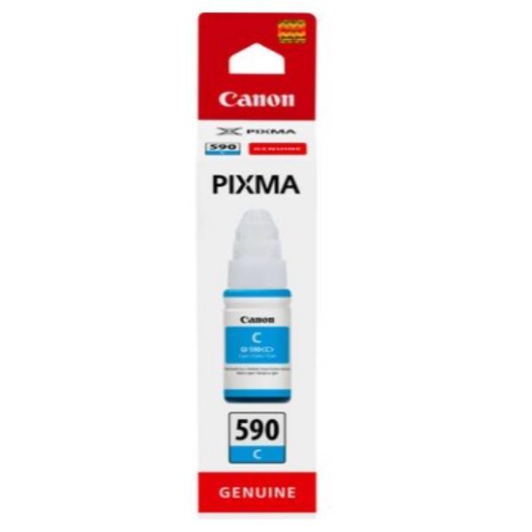 Canon GI 590 C - 70 ml - ciano - originale - ricarica inchiostro - per PIXMA G1501, G1510, G2500, G2501, G2510, G3410, G3500, G3501, G3510, G4410, G4500, G4511