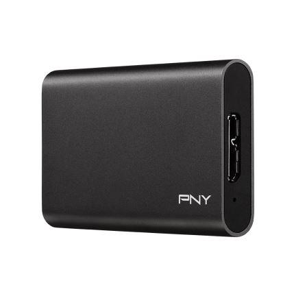 PNY ELITE - SSD - 960 GB - esterno (portatile) - USB 3.0 - nero