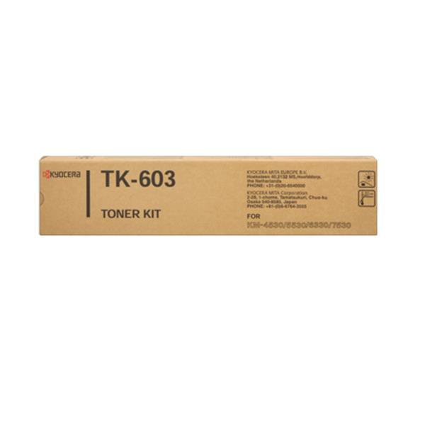 Kyocera TK 603 - Nero - originale - cartuccia toner - per KM 4530, 5530, 6330, 7530