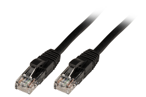 Lindy - Cavo patch - RJ-45 (M) a RJ-45 (M) - 1 m - UTP - CAT 6 - stampato, antiaggrovigliamento - nero