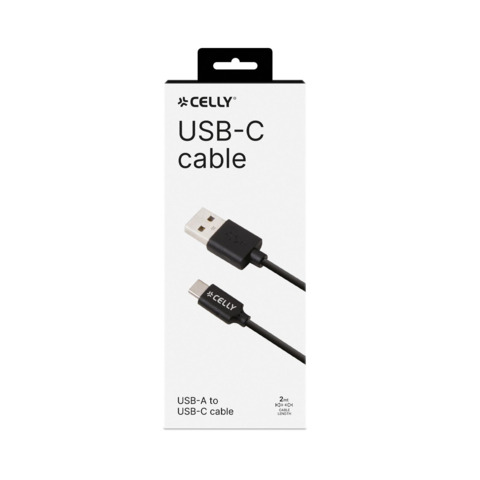 Celly USB-C2M - Cavo USB - USB-C (M) Reversibile a USB (M) - 2 m