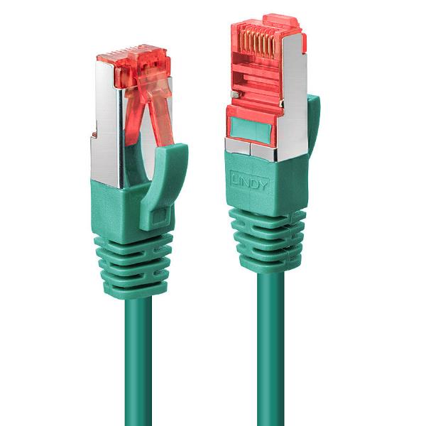 Lindy - Cavo patch - RJ-45 (M) a RJ-45 (M) - 1 m - SFTP, PiMF - CAT 6e - antiaggrovigliamento - verde
