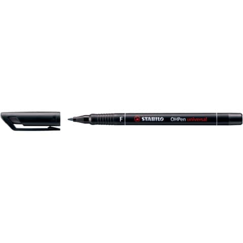 STABILO OHPen universal - Penna a punta sottile - permanente - per lucidi - nero - 0.7 mm - fine
