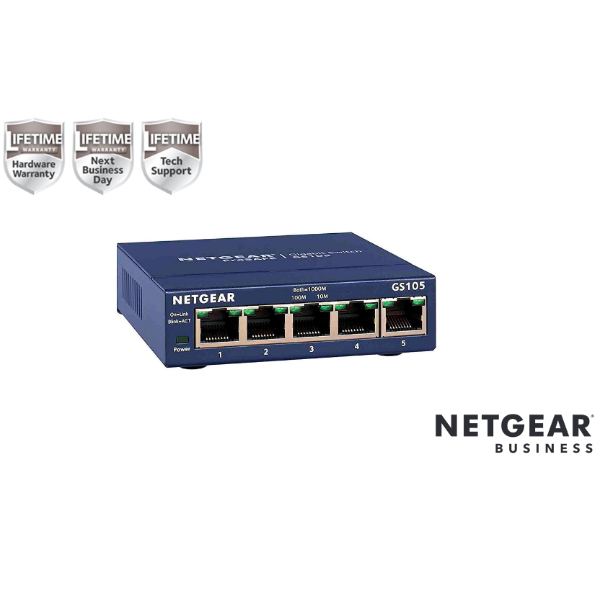 NETGEAR GS105 - Switch - 5 x 10/100/1000 …
