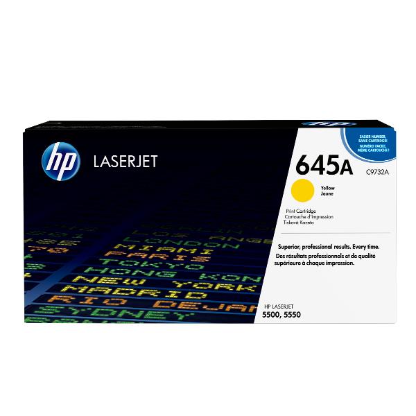 HP 645A - Giallo - originale - LaserJet - cartuccia toner (C9732A) - per Color LaserJet 5500, 5550; LaserJet 5000