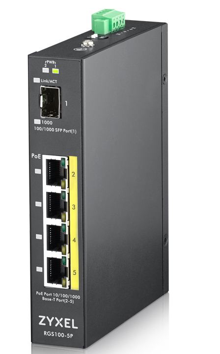 Zyxel RGS100-5P - Switch - unmanaged - 4 …