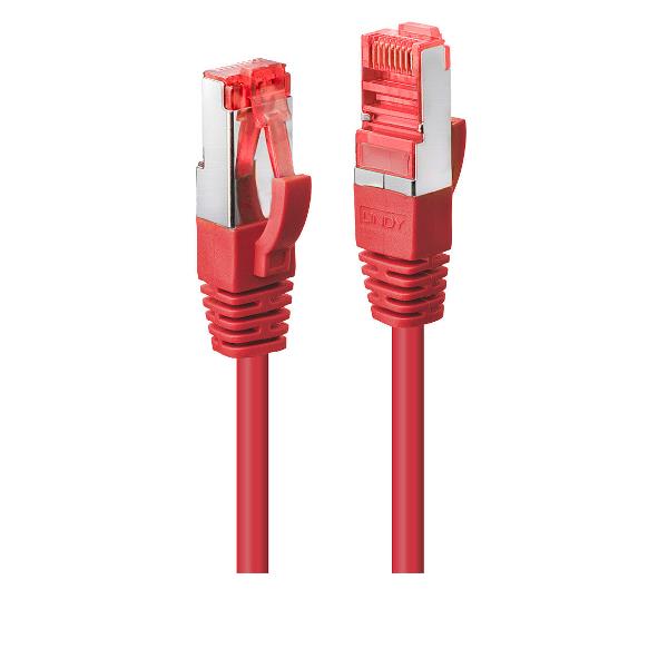 Lindy - Cavo patch - RJ-45 (M) a RJ-45 (M) - 1.5 m - SFTP, PiMF - CAT 6e - antiaggrovigliamento - rosso