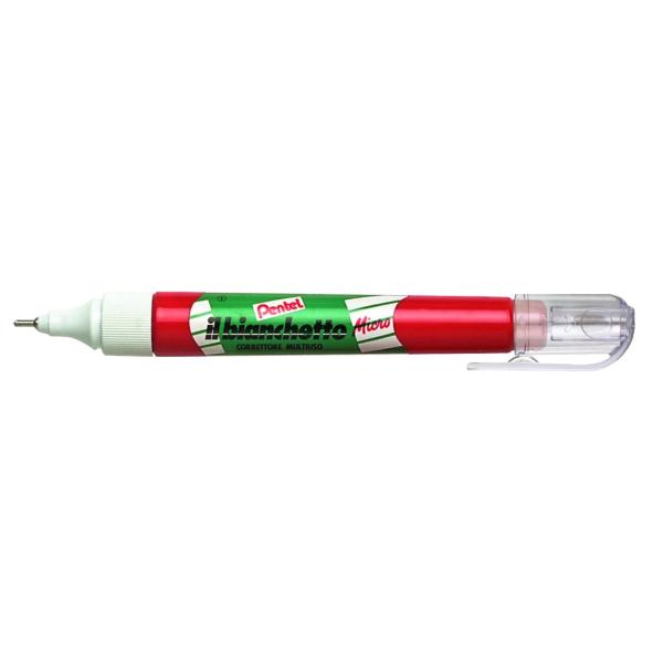 Pentel il bianchetto Micro - Correttore a penna - fine - 7 ml - bianco (pacchetto di 3)