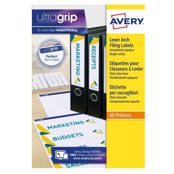 Avery File Folder Labels - Bianco - 192 …