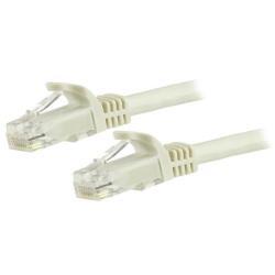 StarTech.com Cavo patch antigroviglio UTP RJ45 Cat6 Gigabit 3 m bianco - Cavo patch 3 m - Cavo patch - RJ-45 (M) a RJ-45 (M) - 3 m - UTP - CAT 6 - stampato, antiaggrovigliamento - bianco