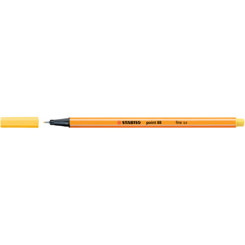 STABILO point 88 - Penna a punta sottile - giallo - 0.4 mm - fine