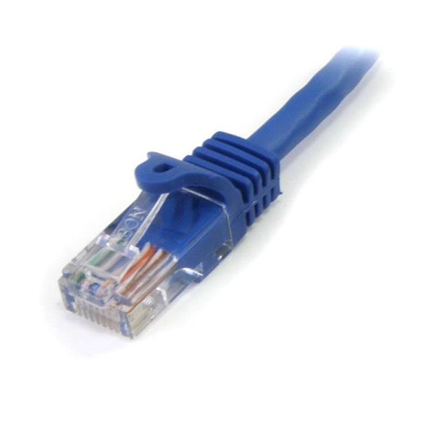 StarTech.com Cavo di rete CAT5e - Cavo Patch Ethernet RJ45 UTP blu da 5m antigroviglio - Cavo patch - RJ-45 (M) a RJ-45 (M) - 5 m - UTP - CAT 5e - antiaggrovigliamento - blu