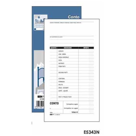 Edipro - Blocco ricevuta ristorante con dettagli - …