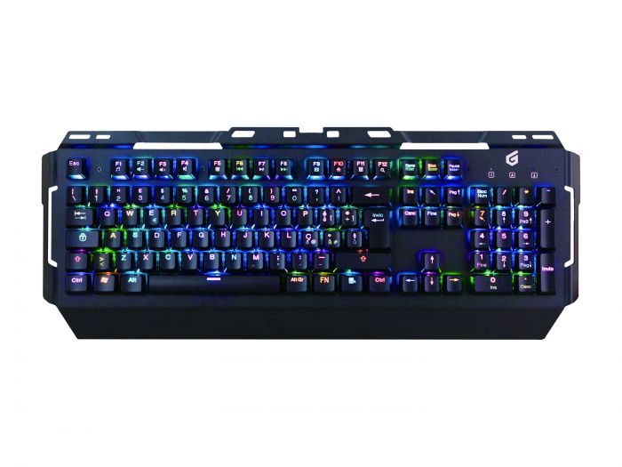Conceptronic KRONIC - Tastiera - retroilluminato - USB - italiana - interruttore: interruttore blu - nero