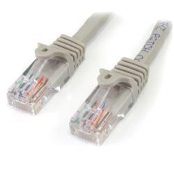 StarTech.com Cavo patch antigroviglio UTP RJ45 Cat6 Gigabit 3 m grigio - Cavo patch 3 m - Cavo patch - RJ-45 (M) a RJ-45 (M) - 3 m - UTP - CAT 6 - stampato, antiaggrovigliamento - grigio