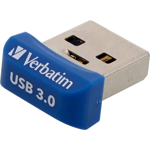 Verbatim Store 'n' Stay NANO - Chiavetta USB - 64 GB - USB 3.0 - blu