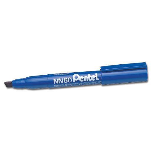 Pentel Green Label NN60 - Marcatore - permanente - blu - inchiostro a base alcolica - 3.9-5.8 mm (pacchetto di 12)