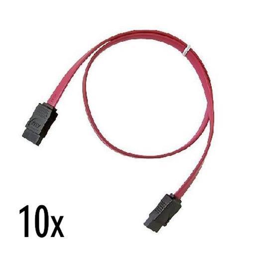Nilox - Cavo SATA - Serial ATA 150 - SATA (M) a SATA (M) - 50 cm - rosso (pacchetto di 10)