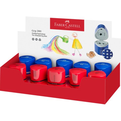 Faber-Castell GRIP 2001 - Temperino con contenitore - …