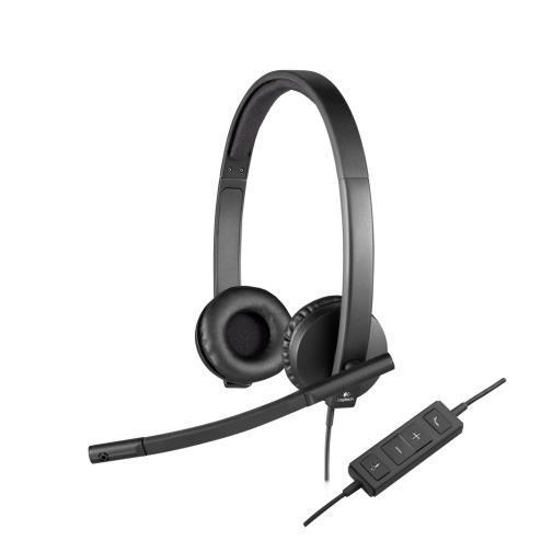 Logitech USB Headset H570e - Cuffie con microfono - over ear - cablato