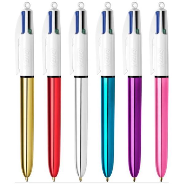 BIC 4 Colours Shine - Penna a sfera …