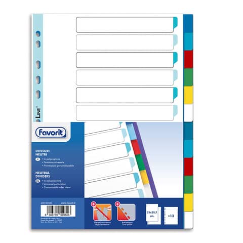 Favorit - Divisorio - 12 parti - per …