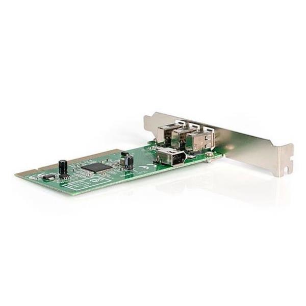 StarTech.com Scheda adattatore FireWire 1394a PCI a 4 porte - 1 interna 3 esterne - Adattatore FireWire - PCI - Firewire - 3 porte