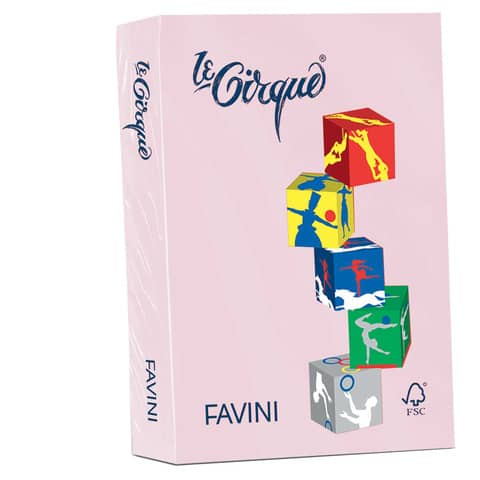 FAVINI Le Cirque - Rosa - A3 (297 x 420 mm) - 80 g/m² - 500 fogli carta comune