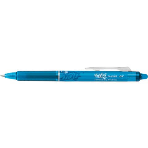 Pilot FriXion Clicker - Penna a sfera - non permanente - nero, rosso, blu - inchiostro in gel sensibile al calore - 0.7 mm - fine - retrattile - con gomma