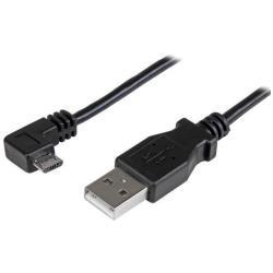 StarTech.com Cavo di ricarica e sincronizzazione micro USB da 1 m - USB-A a Micro B ad angolo destro - M/M - 0,25mm² - Cavo USB - Micro-USB Tipo B (M) a USB (M) - USB 2.0 - 1 m - connettore angolato destro - nero - per P/N: USB2PCARBK, USB2PCARBKS, USBEXTAA10BK, USBEXTAA6BK, USBLT2PCARW, USBUB2PCARB