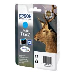 Epson T1302 - 10.1 ml - XL - ciano - originale - blister con radiofrequenza / allarme acustico - cartuccia d'inchiostro - per Stylus Office BX535, BX630, BX635, BX935; WorkForce WF-3520, 3530, 3540, 7015, 7515, 7525