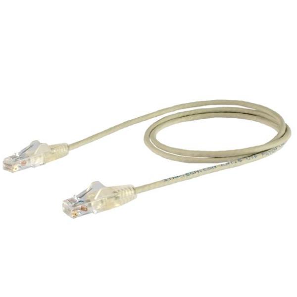StarTech.com Cavo di Rete Ethernet Snagless CAT6 da 2,5m - Cavo Patch antigroviglio slim RJ45 - Grigio - Cavo patch - RJ-45 (M) a RJ-45 (M) - 2.5 m - CAT 6 - antiaggrovigliamento - grigio