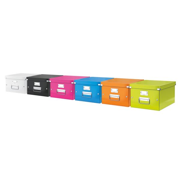 Leitz Click & Store WOW Medium - Scatola per archiviazione - per A4 - rosa metallizzato