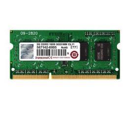 Transcend - DDR3 - modulo - 2 GB - SO DIMM 204-pin - 1600 MHz / PC3-12800 - CL11 - 1.5 V - senza buffer - non ECC - per Dell Latitude E6540, E7440; HP ENVY Laptop dv6; Pavilion Laptop g4; Lenovo ThinkCentre M73