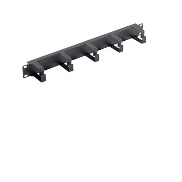 ITRack - Pannello di gestione cavi rack (orizzontale) - nero - 1U - 19"